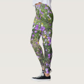 Multi Kleur Crocus Spring Bloemen Legging (Links)