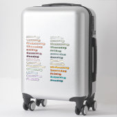 Multi Kleur Dagen van de Week Planner Sticker Vel (Koffer)