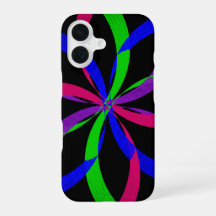 Multi Kleur Figuur 8 Geometrische iPhone 16 Hoes