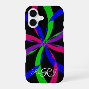Multi Kleur Figuur 8 Geometrische iPhone 16 Hoes Hoesje