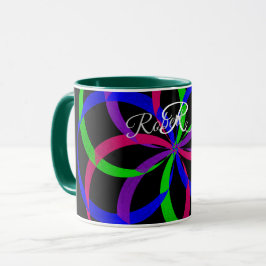 Multi Kleur Figuur 8 Geometrische Koffiemok Mok