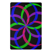 Multi Kleur Figuur 8 Geometrische Mini Klembord (Achterkant)