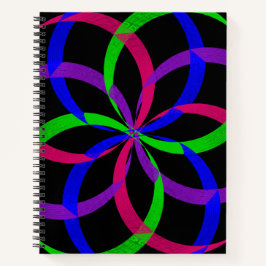 Multi Kleur Figuur 8 Spiraal Geometrisch Notitiebo Notitieboek