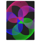 Multi Kleur Fusie Geometrische Klembord (Achterkant)