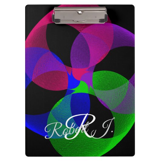 Multi Kleur Fusie Geometrische Klembord (Voorkant)