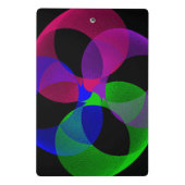 Multi Kleur Fusie Geometrische Mini Klembord (Achterkant)