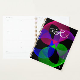 Multi Kleur Fusie Geometrische Spiraal Planner