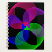 Multi Kleur Fusie Geometrische Spiraal Planner (Voorkant)
