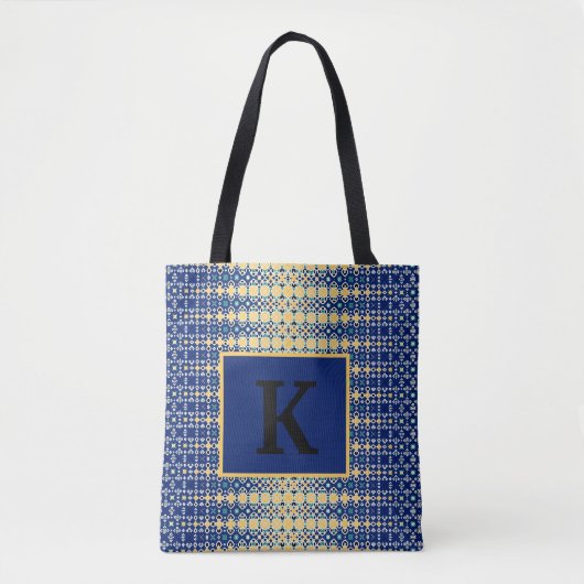 Multi kleur Geometrisch Tote Bag (Voorkant)