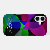 Multi Kleur Geometrische Fusie iPhone 16 Hoesje (Achterkant horizontaal)
