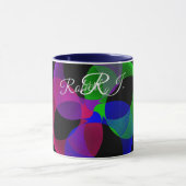 Multi Kleur Geometrische Fusie Koffiemok Mok (Midden)