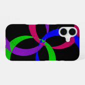 Multi Kleur Geometrische Uitwisselbare iPhone 16 H Hoesje (Achterkant horizontaal)