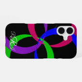 Multi Kleur Geometrische Uitwisselbare iPhone 16 H Hoesje (Achterkant horizontaal)