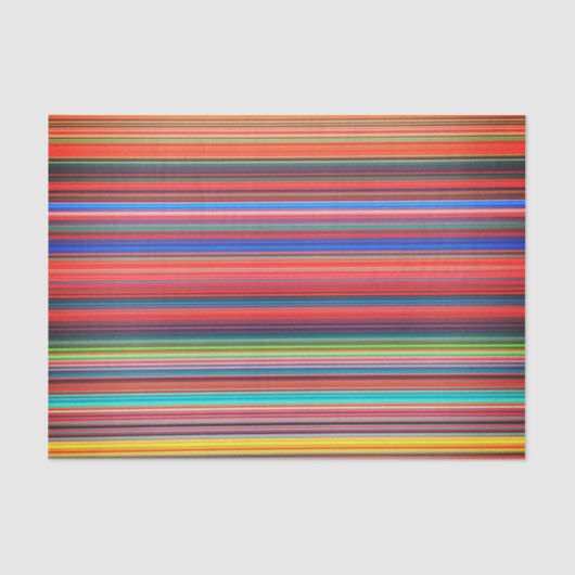 MULTI KLEUR GESTREEPT tissuepapier (Voorkant)