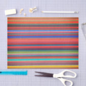 MULTI KLEUR GESTREEPT tissuepapier (Craft)