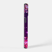 Multi Kleur Glitter Monogram iPhone 15 Case (Rechterkant)