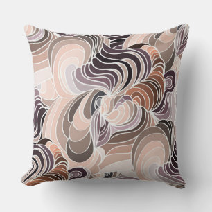 Multi-kleur lavendel/taupe omkeerbare kussen