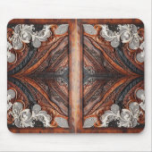 Multi Kleur Leer & Elegant Kant Rustiek Muismat (Voorkant)