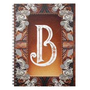 Multi Kleur Leer & Elegant Kant Rustieke Bruiloft Notitieboek