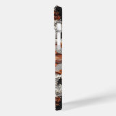 Multi Kleur Leer & Elegante Kant Rustic Case-Mate iPhone Case (Achterkant / Links)