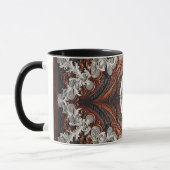 Multi Kleur Leer & Elegante Kant Rustic   Mok (Links)