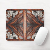 Multi Kleur Leer & Elegante Kant Rustiek Muismat (Met muis)