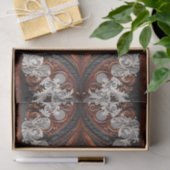 Multi Kleur Leer & Kant Look Rustieke Bruiloft Tissuepapier (Geschenk)