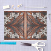 Multi Kleur Leer & Kant Look Rustieke Trouwfeest Tissuepapier (Craft)