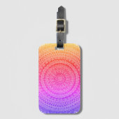 Multi Kleur Mandala Originele Kunst Bagagelabel (Voorkant (verticaal))