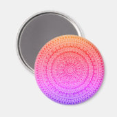 Multi Kleur Mandala Originele Kunst Magneet (Voorkant / Achterkant)