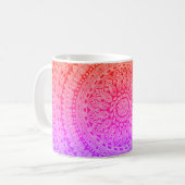 Multi Kleur Mandala Originele Kunst Mok (Voorkant links)