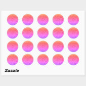 Multi Kleur Mandala Originele Kunst Ronde Sticker (Vel)