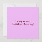 Multi Kleur Mystiek Meisje Gelukkige Verjaardag Kaart (Achterkant)