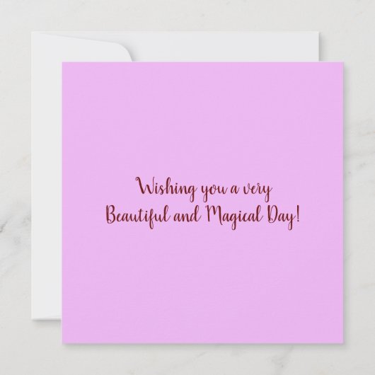 Multi Kleur Mystiek Meisje Gelukkige Verjaardag Kaart (Achterkant)