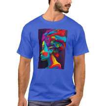 Multi kleur Papier kunst T-Shirt