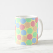 Multi-Kleur Pastel Stippen Patroon Koffiemok (Voorkant rechts)