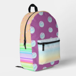 Multi kleur patronen kunstzinnige stijl bedrukte rugzak