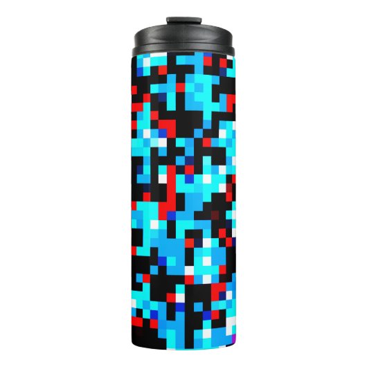 Multi-Kleur Patroon Cool Thermosbeker (Voorkant)