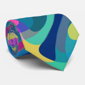 Multi-Kleur Patroon Stropdas (Opgerold)