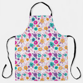 multi kleur prachtig elegant bloemmotief schort (Voorkant)