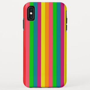 Multi Kleur Regenboog Verticale Strepen Patroon iPhone XS Max Hoesje