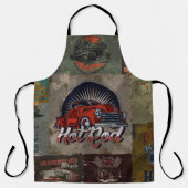 Multi Kleur Retro Auto Schort (Voorkant)