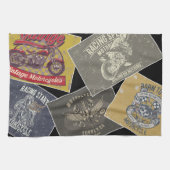 Multi Kleur Retro Auto Theedoek (Horizontaal)