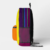 Multi-Kleur Retro Stijl Rugzak (Rechts)