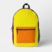 Multi-Kleur Retro Stijl Rugzak (Voorkant)