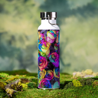 Multi Kleur Rozen Waterfles