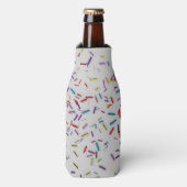 Multi Kleur Spikkels Frosted Flesjeskoeler (Fles Voorkant)