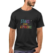 Multi kleur "Star Leads Aspirations" woordprint
