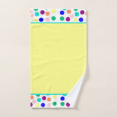 Multi kleur stippen badhanddoek set bad handdoek (Handdoek)