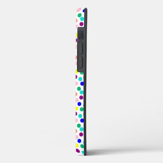 Multi kleur stippen gepersonaliseerd Case-Mate iPhone case (Achterkant / Links)